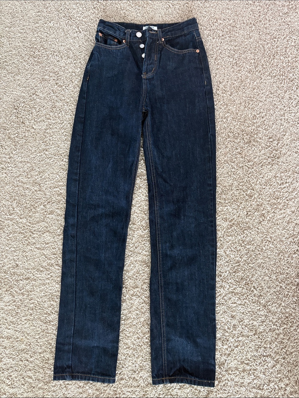 Women’s Straight Leg Jeans in Dark Blue